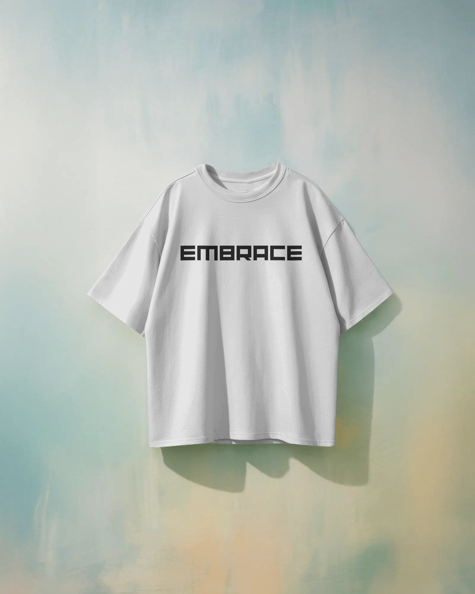 UFO Oversized Unisex White Tshirt