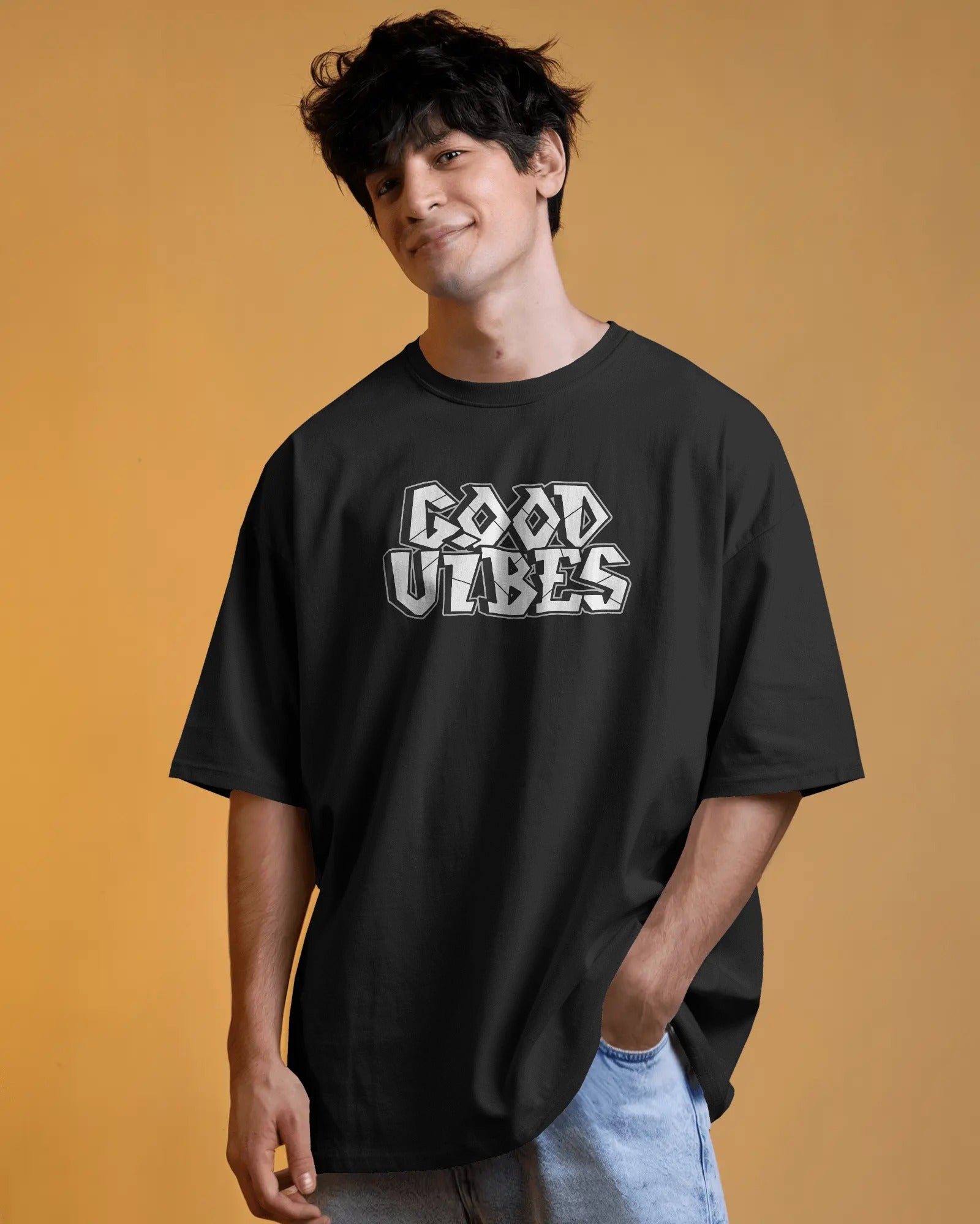 Good Vibes Oversized Unisex Tshirt