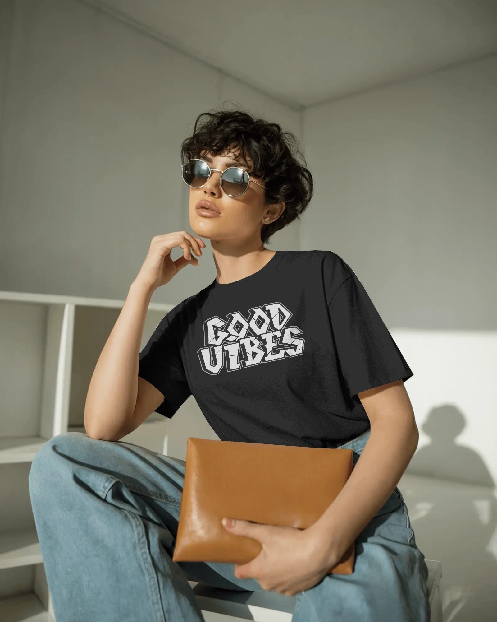 Good Vibes Oversized Unisex Tshirt