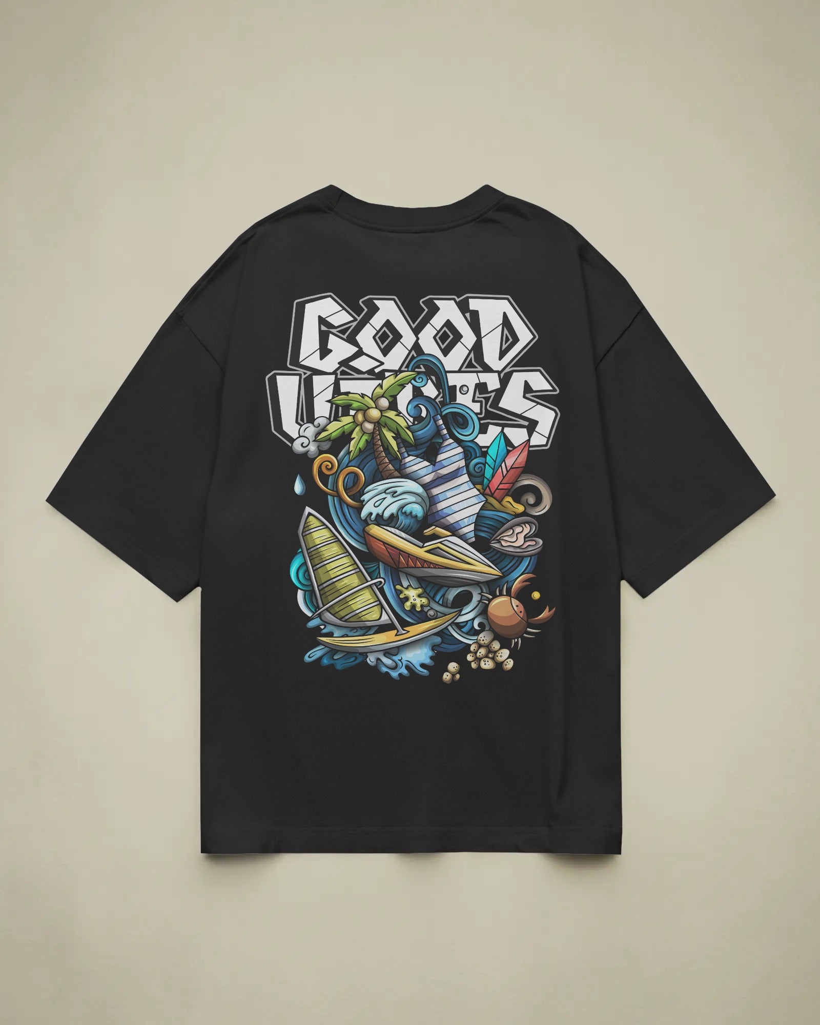 Good Vibes Oversized Unisex Tshirt