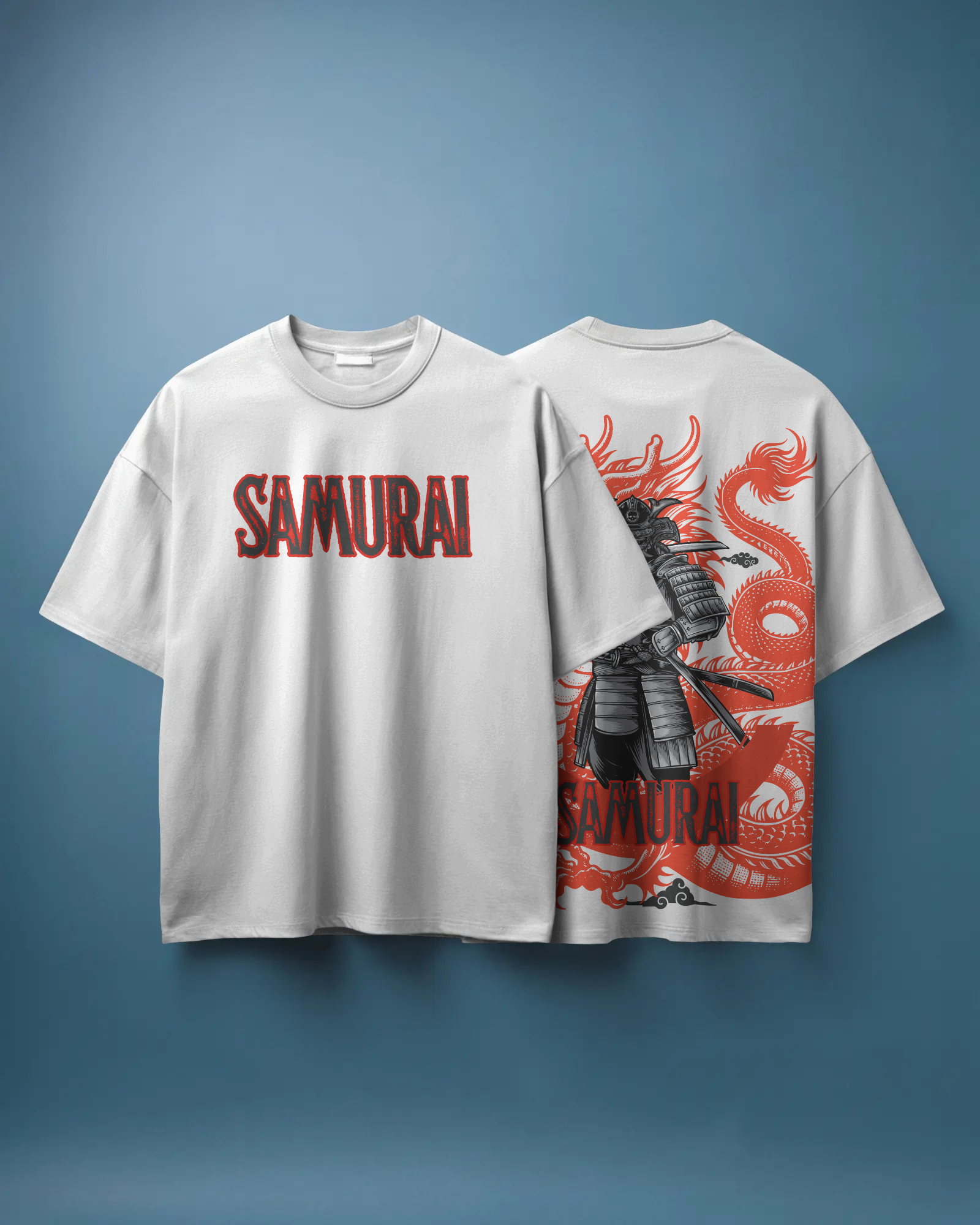 Dragon Samurai Oversized Unisex Tshirt