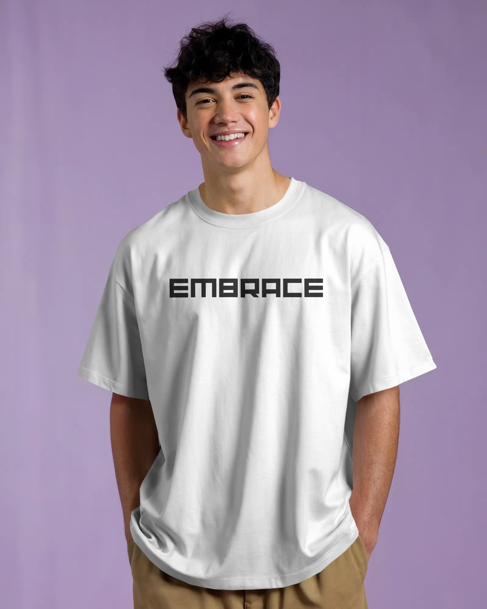 UFO Oversized Unisex White Tshirt